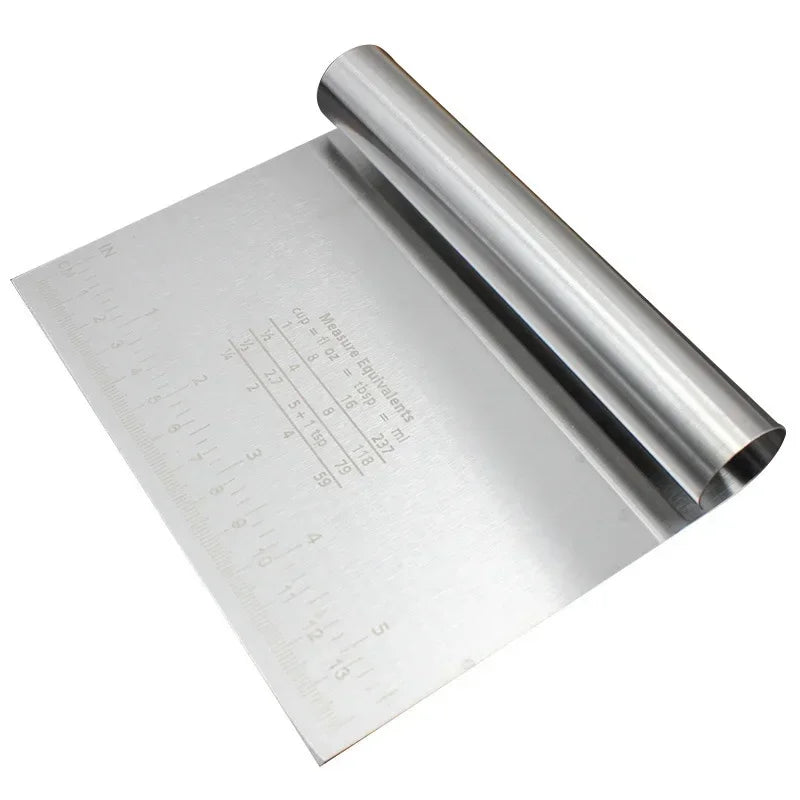 Baking Decorating Tools, DIY, Pastry Cutters, Cake Scraper, Dough Scraper, Fondant Spatulas, Edge, Cooking, Stainless Steel