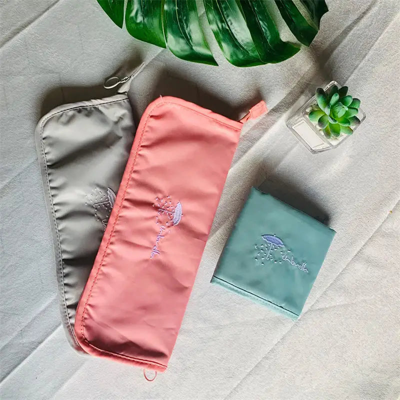 Waterproof Wet Umbrella Bag Foldable Absorbent Pouch for Travel Car Home Camping Rainy Day Dry Storage Organizer