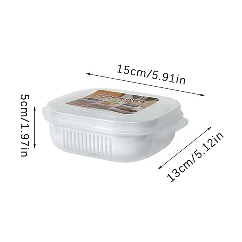 Food Storage Container Rice Fruit Preservation Box Microwave Oven Safe Refrigerator Freezer Fresh Keeping Box For Kitchen
