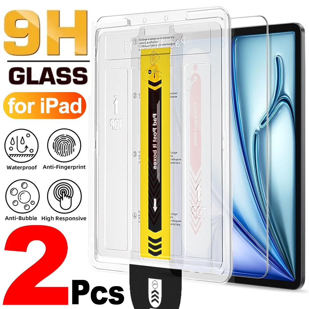 For IPad 11th A16 2025 Tempered Glass Screen Protector with Auto-alignment Installation Kit for IPad Air6 Air 11/13inch Films