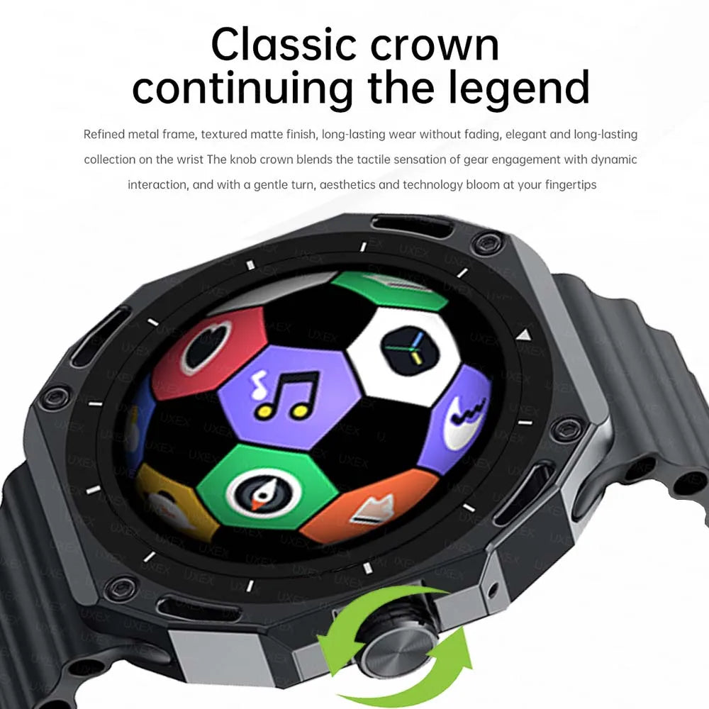 New Arrivals 1.53 HD Smartwatch Display Health Tracking BT Call Voice Assistant Sport Multifunction Smartwatches Outdoors Men's