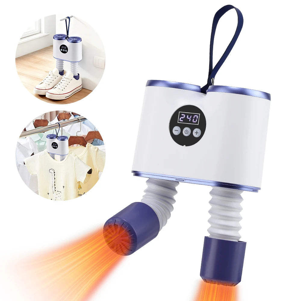 Portable Dryer Folding Drying Clothes Rack Heat By Shoe Drying Machine for Home Fast Drying Foot Dryer Machine EU/US Plug