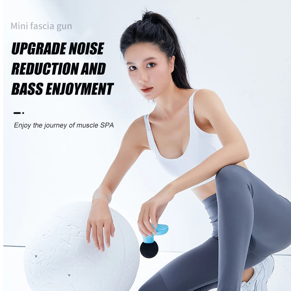 Mini Back Massager-Electric Handheld Massager with 6 Powerful Mode for Body Relieves Neck Shoulder Back Waist Leg Muscle Tension