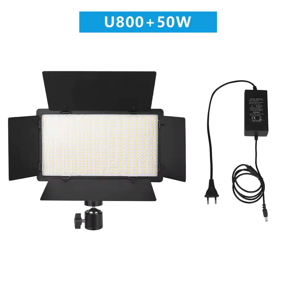 U800 U600 LED Photo Studio Light Portable Video Recording Photography Panel Lamp for Tiktok Youbute Game Live Video Lighting