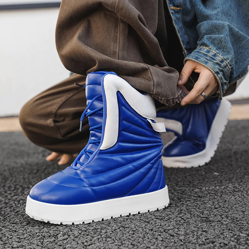 men boots 2025 New Winter Slippers Warm Men Shoes Waterproof Non-Slip Plush Sneakers Male tenis shoes Boots Men Sneakers Winte