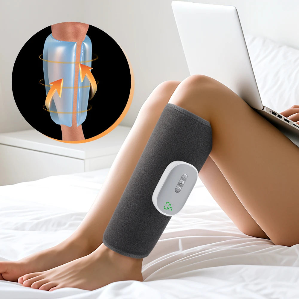 Calf Massager Wireless Leg Massager Electric 4 Modes Airbag Compresstion Calf Muscle Relax Blood Circulation Rechargeable