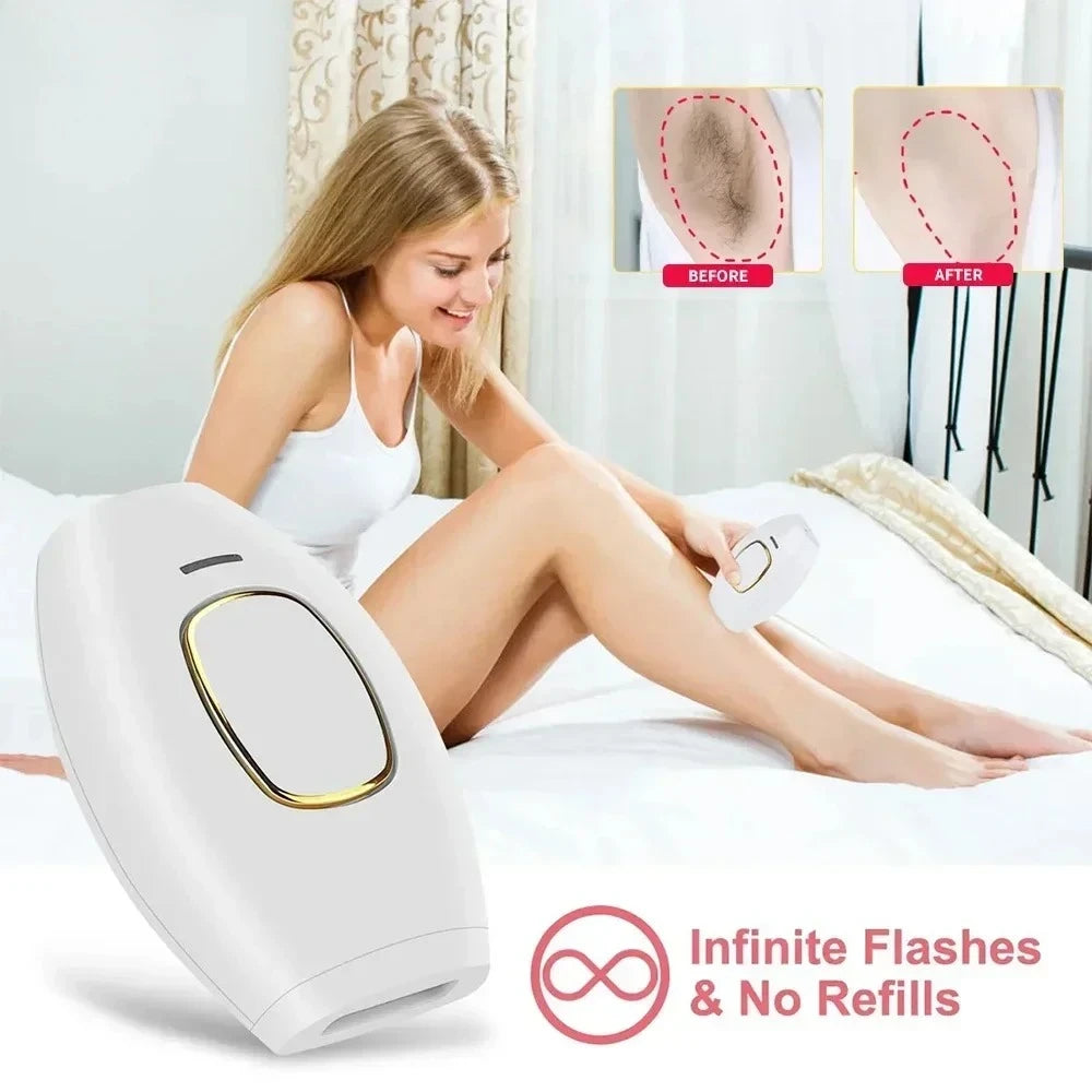 New Permanent IPL laser Hair Remover Hair Cutting Female Facial Hair Laser Epilator Body Bikini IPL 500,000 Flash Depilator