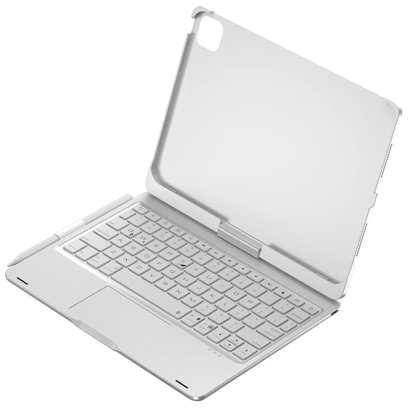 Bluetooth Magic Keyboard Case For iPad Pro 11 2024 M4 2025 M5 Tablet Case Touchpad Russian Arabic Hebrew Spanish French Keyboard
