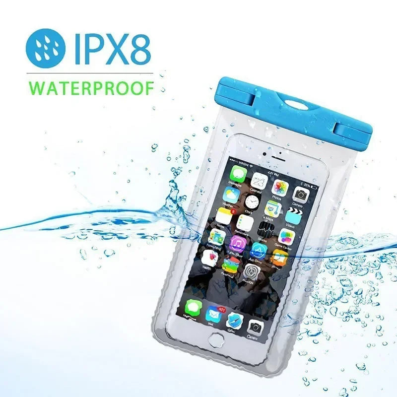 2PC Waterproof Phone Pouch Drift Diving Swimming Bag Underwater Dry Bag Case Cover For Phone Water Sports Beach Pool Skiing
