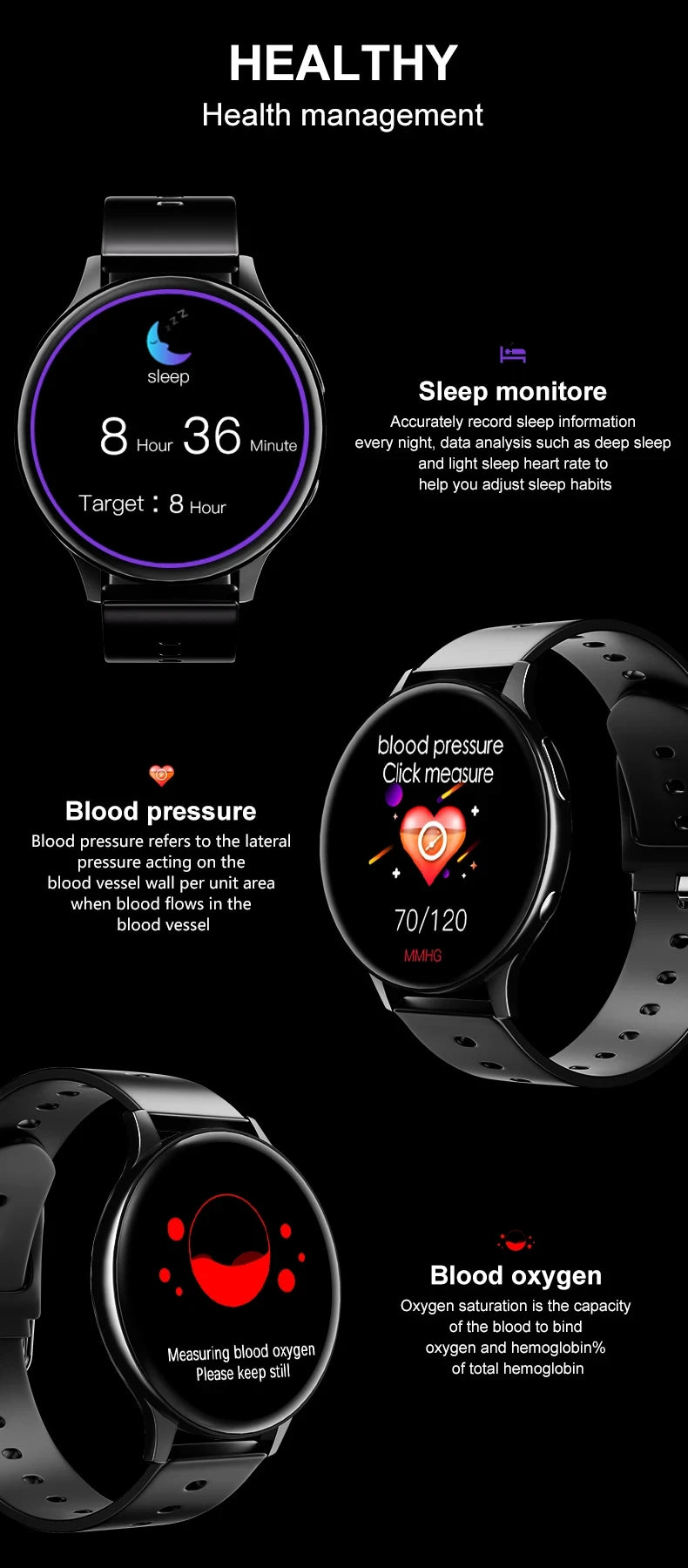 2025 Men Bluetooth Call SmartWatch Heart Rate Blood Pressure Monitor Smartwatch IP67 Waterproof Women Smartwatch For Android IOS