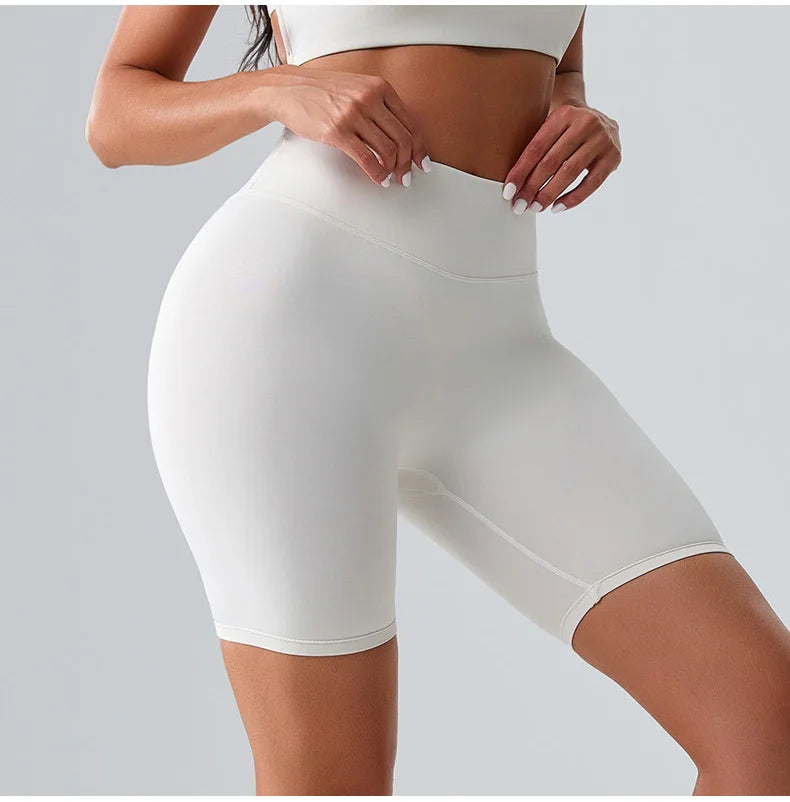 Women Sports Biker Shorts Women High Waist Yoga Shorts Cycling Shorts Push Up Fitness Leggings Tummy Control Yoga Slim Shorts