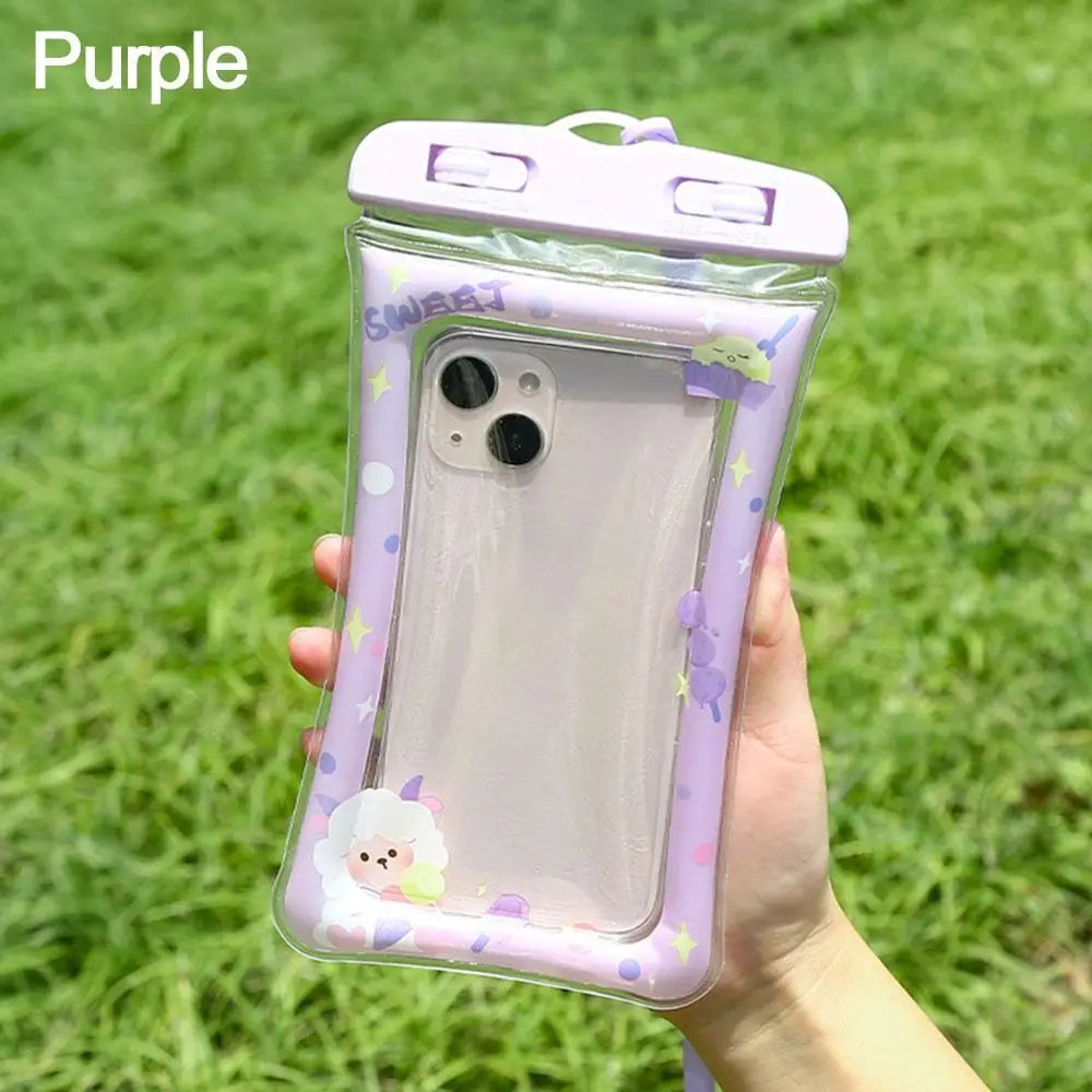 Waterproof Cartoon Phone Pouch Drift Diving Swimming Bag Underwater Dry Bag Case Cover For Phone Water Sports Beach Pool Skiing