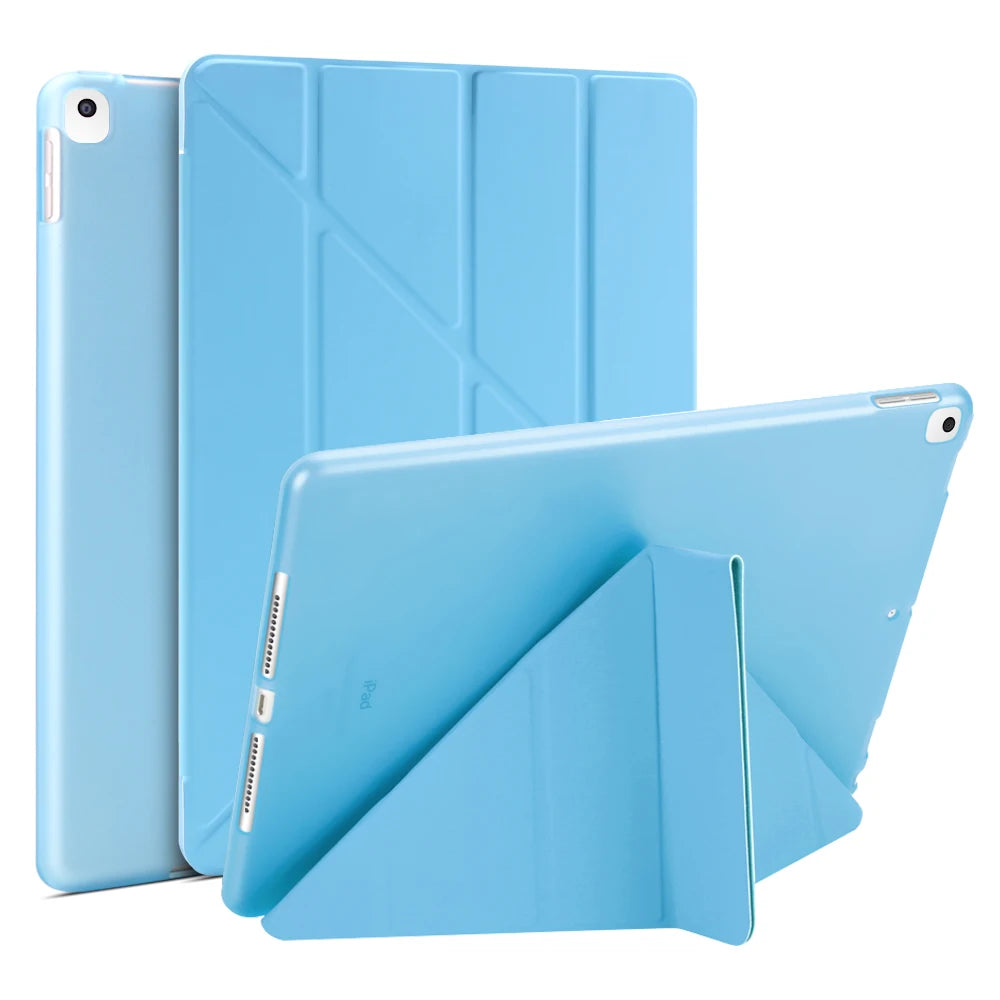 For iPad 10th 2022 Case 10.2 8th 9th 7th 6th Generation Leather Case For iPad 2026 A16 3 4 Air 11 10.9 Mini 4 5 6 Silicon Cover