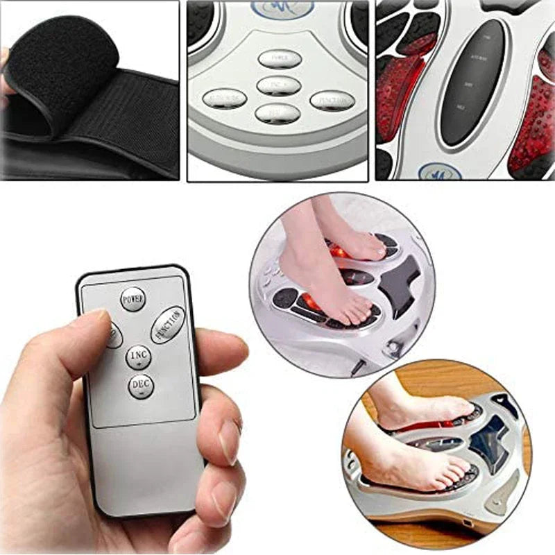 Foot Massager Electric Vibrator  Leg Exerciser With Remote Control Health Care Body Massage Bio Shaker Heating Therapy Machine