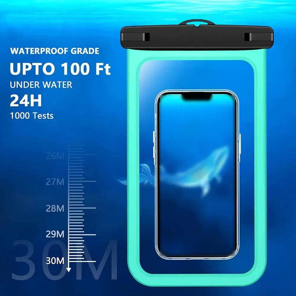 Waterproof Mobile Phone Bag Touchable Screen Large Capacity Phone Protector Pouch PVC Universal Underwater Dry Bag
