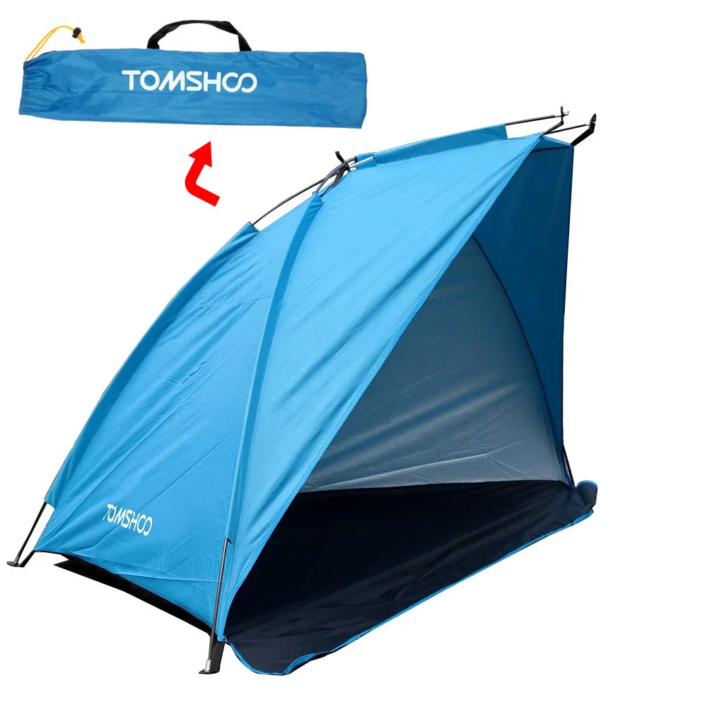 2 Persons Outdoor Beach Tents Shelters Shade UV Protection Ultralight Tent for Fishing Picnic Park Summer Awning Shade Shelter