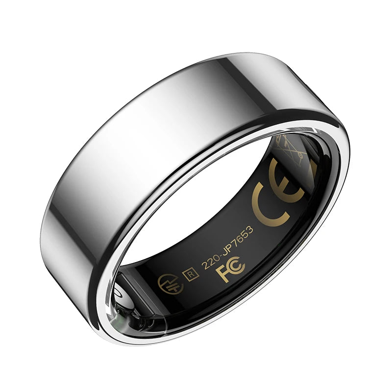 2025 Smart Ring Men Women LED Display Screen Heart Rate Blood Oxygen Monitor 5ATM Waterproof Multi Sports Mode Gifts For Andorid