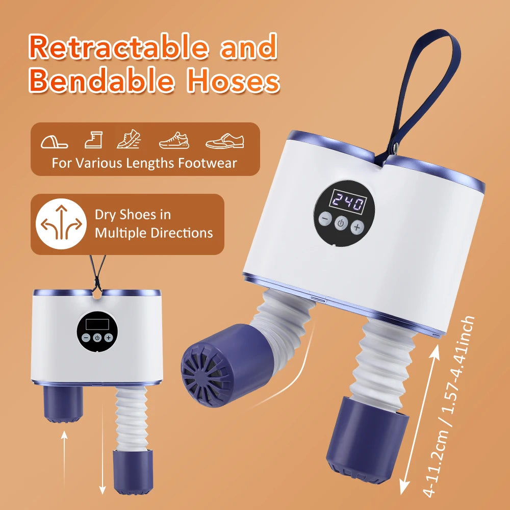 Portable Dryer Folding Drying Clothes Rack Heat By Shoe Drying Machine for Home Fast Drying Foot Dryer Machine EU/US Plug
