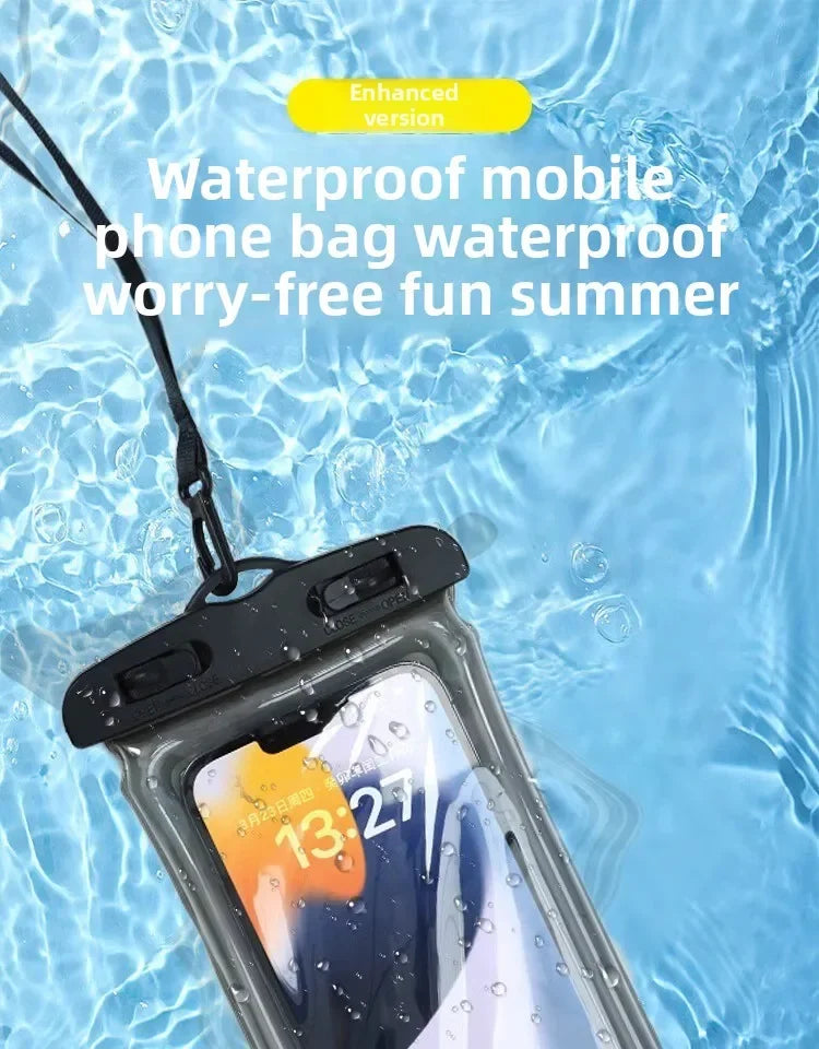 Floating Waterproof Phone Pouch Universal Water Resistant Phone Case Under 7.2 Inches Phone Dry Bag Essential for Water Sport