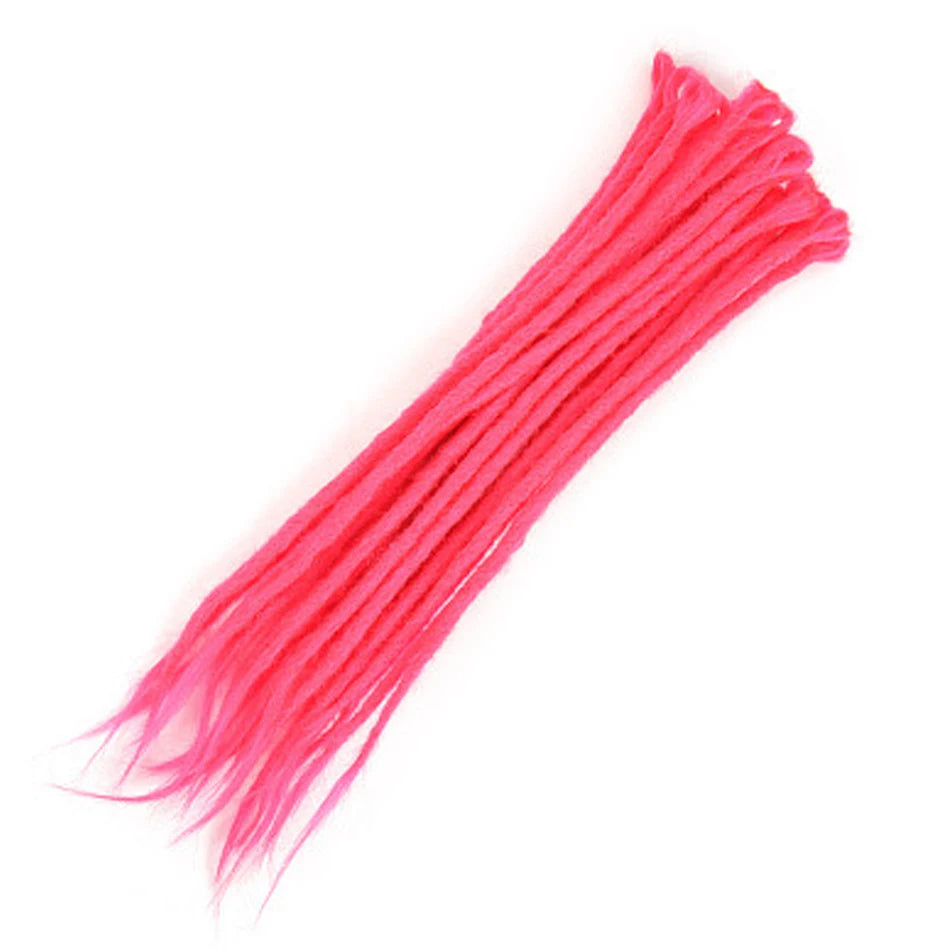 Synthetic Handmade Dreadlocks Hair Extensions Natural Braiding Hair For Black Women Crochet Hair Ombre Colored Crochet Braids