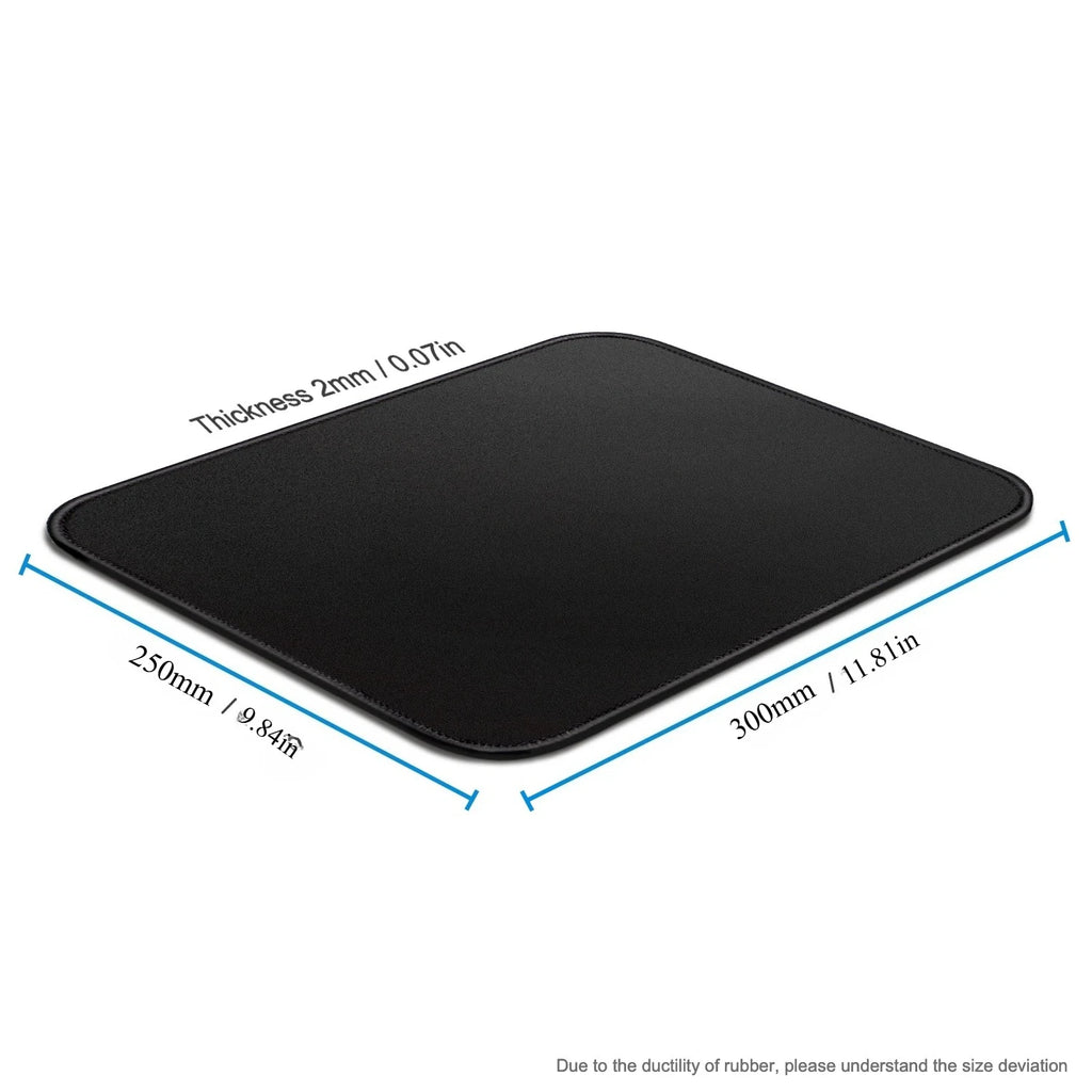 Mouse Pad with Stitched Edge Gaming Mousepad Small Non-Slip Rubber Base Washable Portable for Office Home Computer Laptop mat