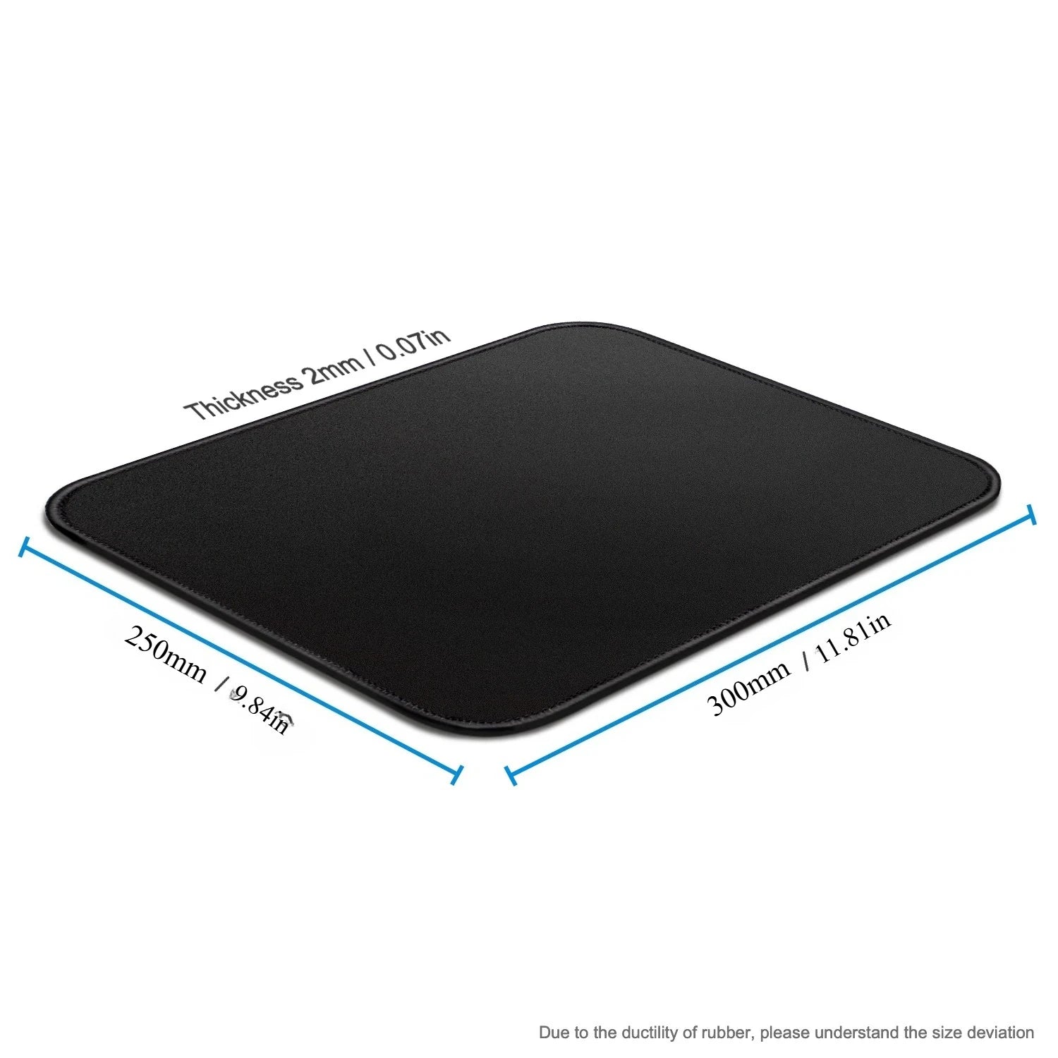 Mouse Pad with Stitched Edge Gaming Mousepad Small Non-Slip Rubber Base Washable Portable for Office Home Computer Laptop mat