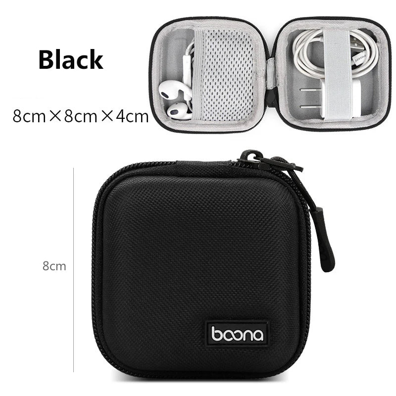 Shockproof Electronics Organizer Case for Power Adapter Cable Storage Bag Bluetooth Earphone Case Travel Small Tech Gadget Pouch