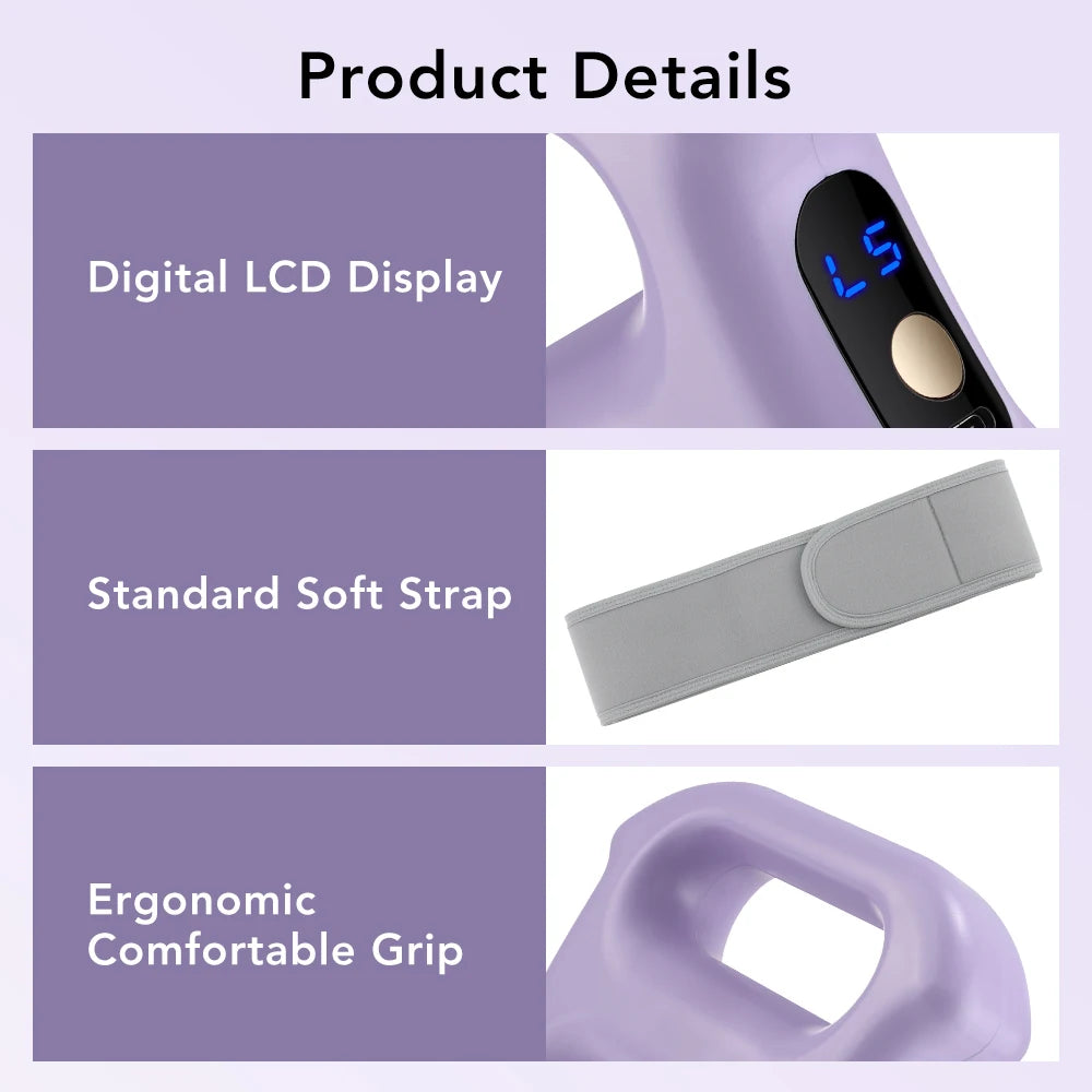 Electric Full-Body Fascia Massager with Belt Dual-Ring Ergonomic Portable Vibration Fat Loss Deep Tissue Body Muscle Relaxation