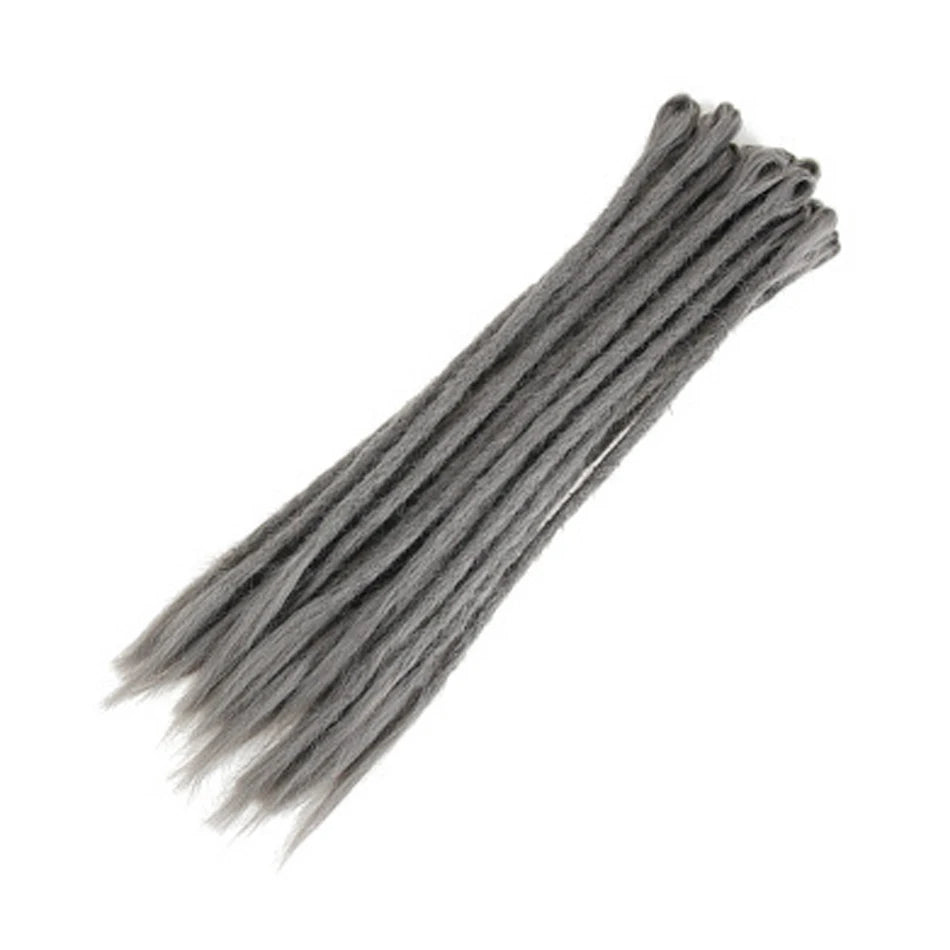 Synthetic Handmade Dreadlocks Hair Extensions Natural Braiding Hair For Black Women Crochet Hair Ombre Colored Crochet Braids