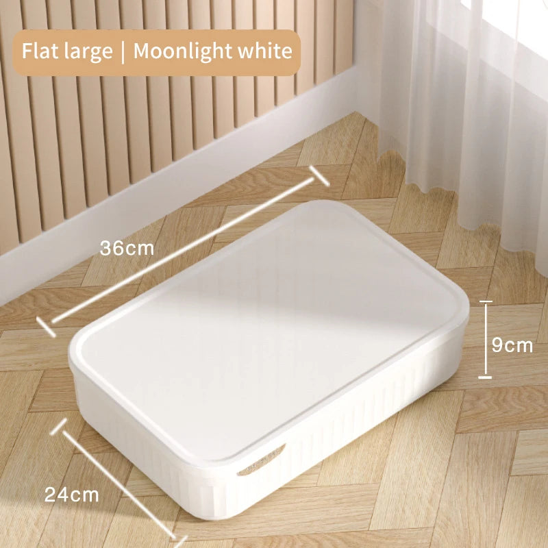 Home Wardrobe Clothes Organizer Plastic Toy Storage Boxes for Bedroom Cabinets Drawers Cosmetic Makeup Doll Accessory Container