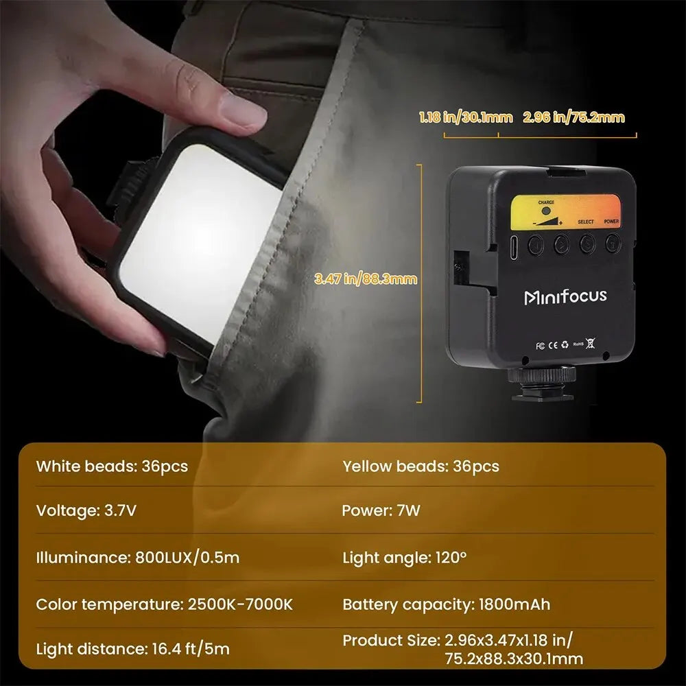 LED Photo Studio Light for Tik tok Youbute Game Live Video Fill Lighting Portable Camera Video Recording Photography Panel Lamp
