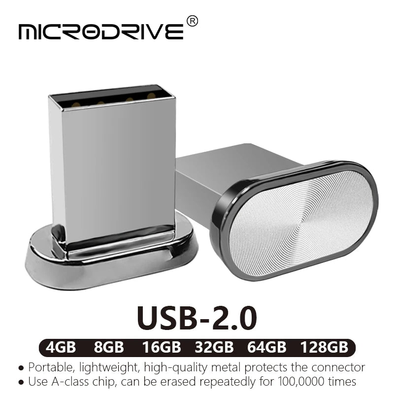 Super Mini USB Flash Drive Waterproof Pendrive 64GB 32GB 16GB 8GB 4GB Real Capacity USB Memory Stick Thumbdrive