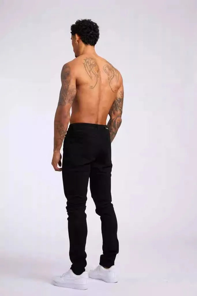 2025 new men's slim fit classic slim fit jeans casual street style casual men's slim fit jeans men's slim fit pencil jeans
