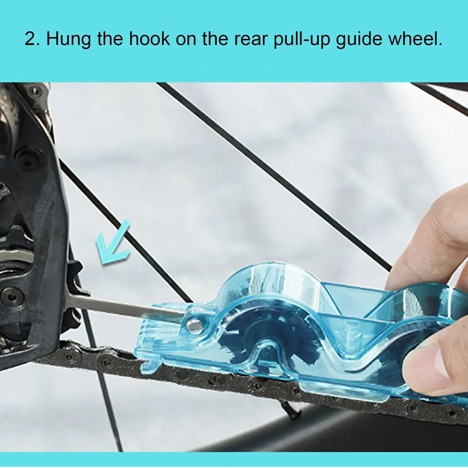 Bicycle Chain Cleaner Wash Tool Set Bicycle Chain Cleaning Brushes Road Bike Cycling Cleaning Kit Cycling Bike Care Accessories