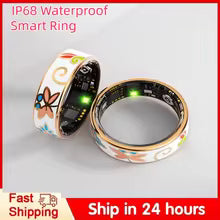 New2026 Smart Ring Color Enamels Women Female Stainless Steel Intelligent Finger Rings IP68 Waterproof Smartring Fitness Tracker