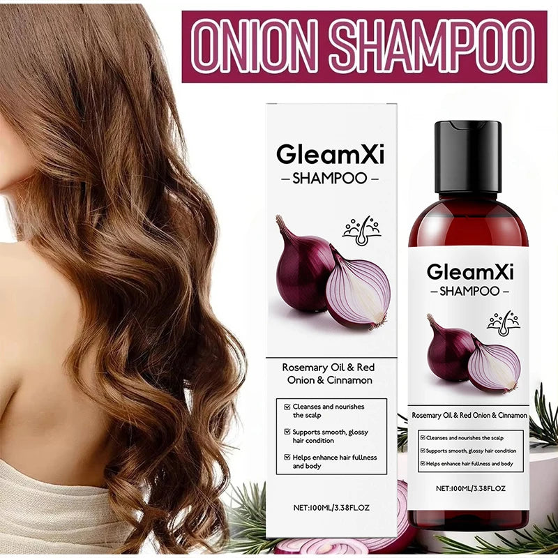 Rosemary Red Onion Hair Shampoo Deep Control Oil Cleanses The Scalp Enhance Hair Combability Nourish Moisturize Strengthen Hair