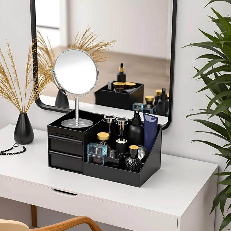 Organizer For Men, Cologne Holder For Dresser, Perfume Stand, Bathroom Countertop Organizer With Drawers