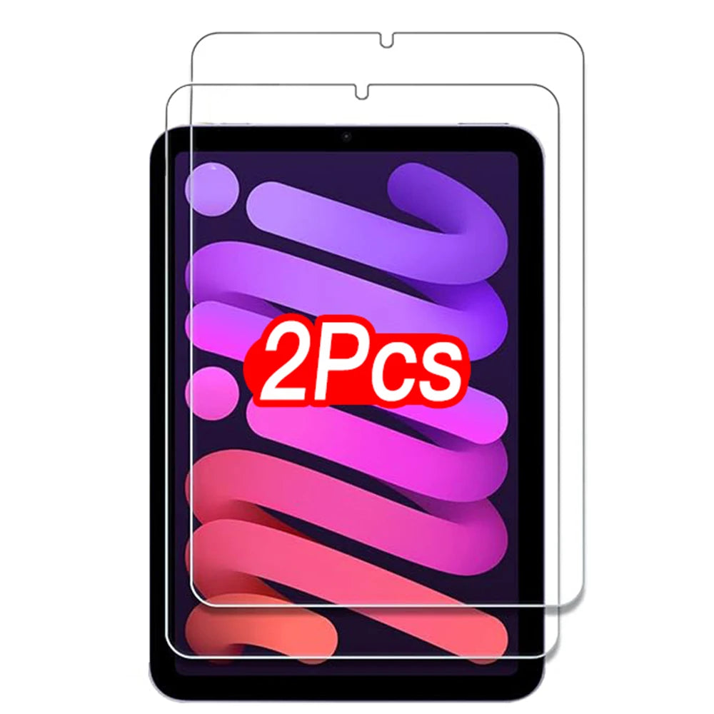 2PCS Tempered Glass Screen Protector for iPad Mini 7 6 a17 Pro 8.3 inch Mini 4 5 7.9 2024 2021 Tablet Accessories Film