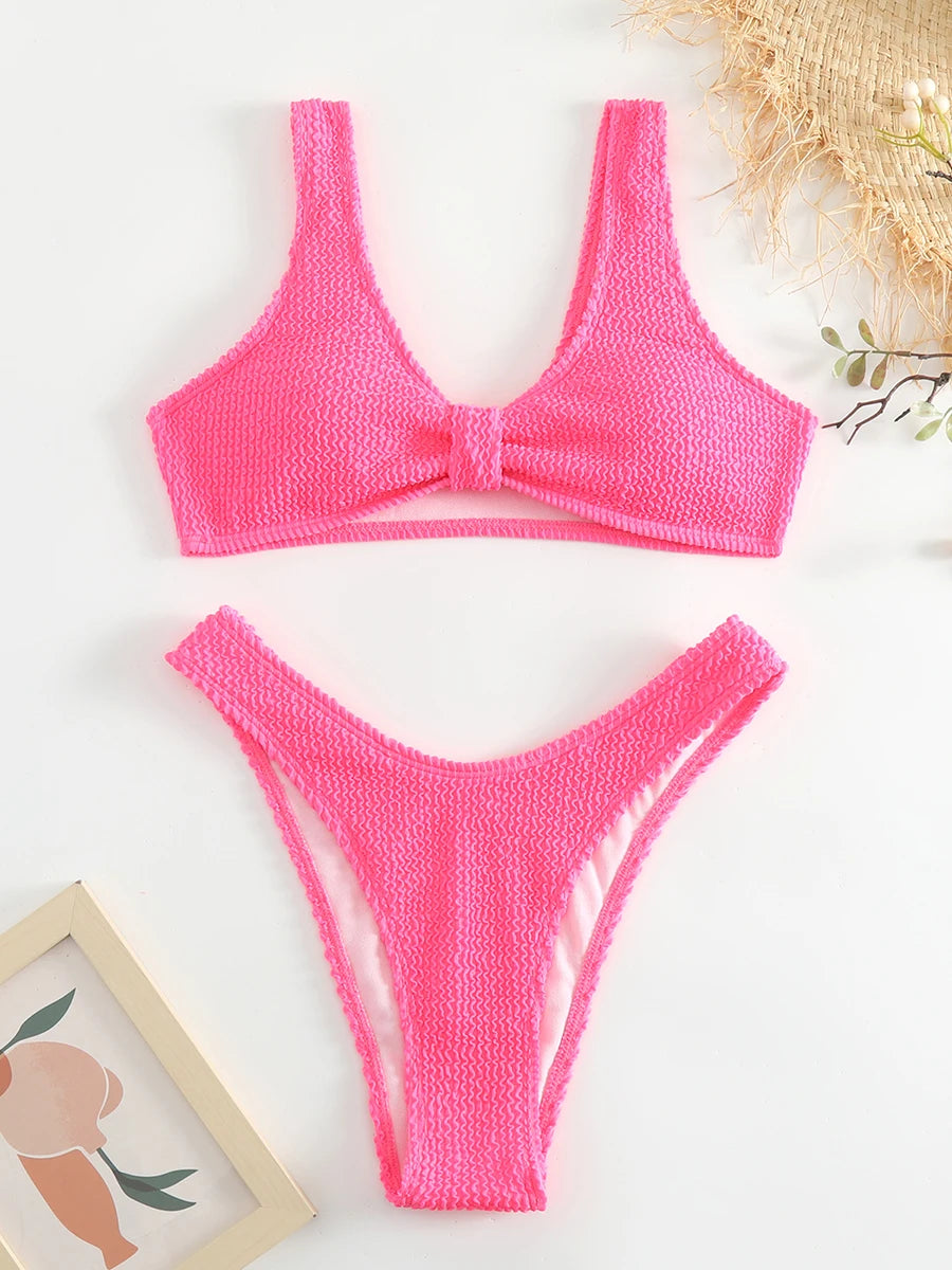 Sexy Bikini 2026 Women Swimsuit Female Swimwear Push Up Thong Bikinis Set Brazilian Woman Bathing Suit Swimming for Beach Wear