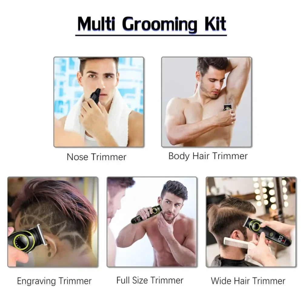 Kemei Hair Clipper Multifunctional Trimmer For Men Electric Shaver For Men's Razor Nose 5 In 1 Professional Trimmer KM-696