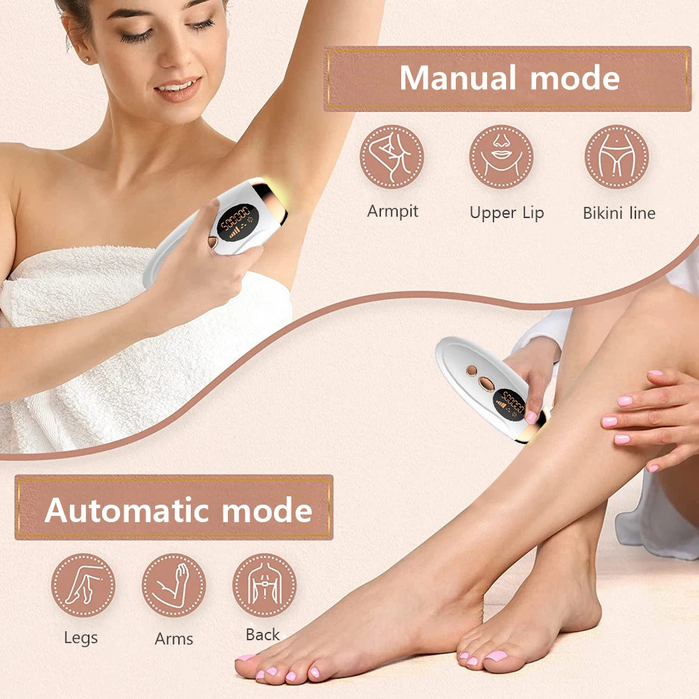 999999 Flashes Laser Epilator for Women Body Bikini Legs Armpit Arms Hair Removal Painless IPL Laser Permanent Electric Epilator