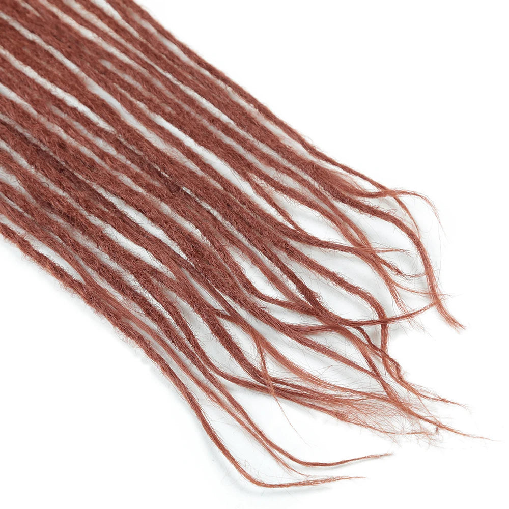 Synthetic 24 Inch Dreadlocks Extensions Dreads Locs Crochet Hair for Women 20 Strands Handmade Soft Locs Braids Double Ended