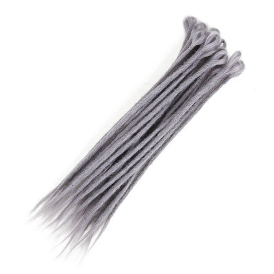 Synthetic Handmade Dreadlocks Hair Extensions Natural Braiding Hair For Black Women Crochet Hair Ombre Colored Crochet Braids