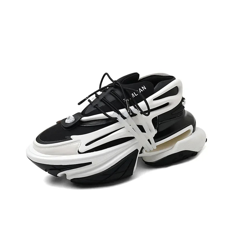 Platform Sneakers for Couple Street Style Height Increase Shoes for Men Women Fashion Designer Chunky Sneakers Zapatillas Hombre