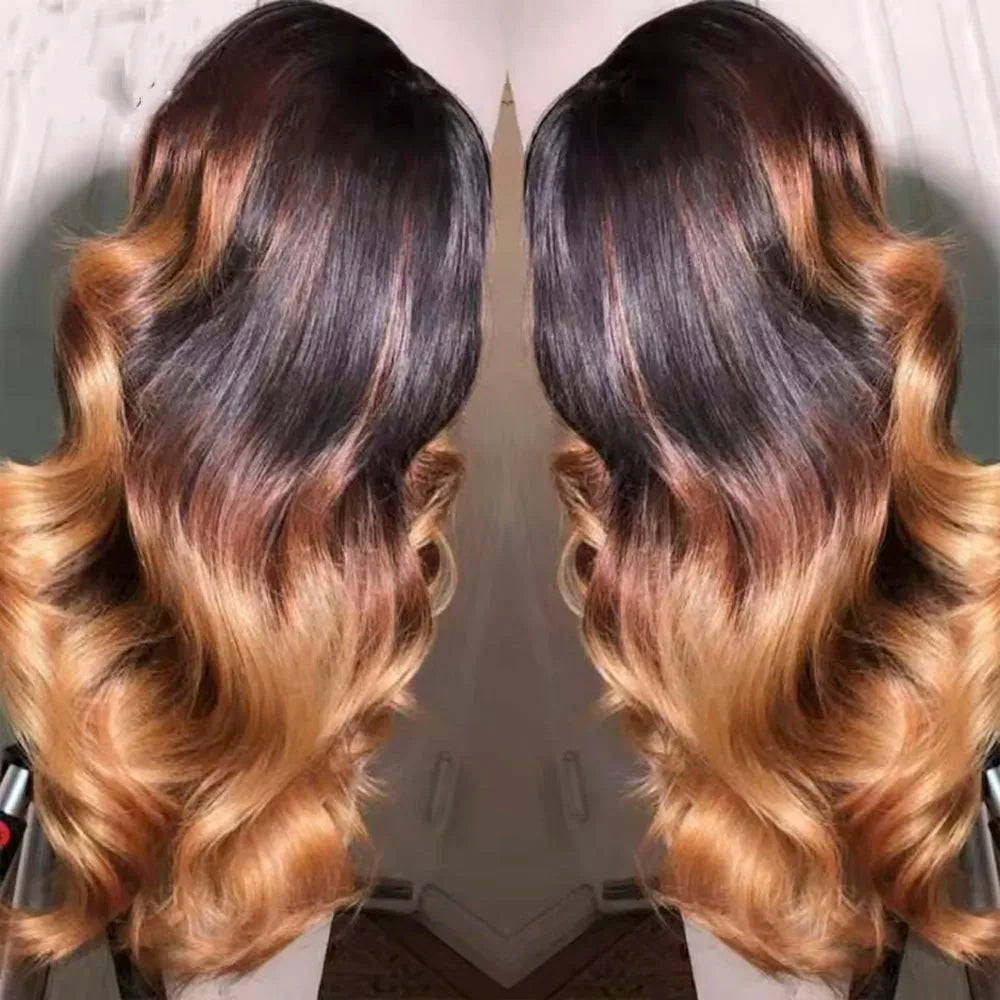 1B/4/27/30 Wig Ombre Lace Front Wig Human Hair Wig For Women Brazilian Body Wave 13X4 Blonde Lace Frontal Wig On Sale Clearance