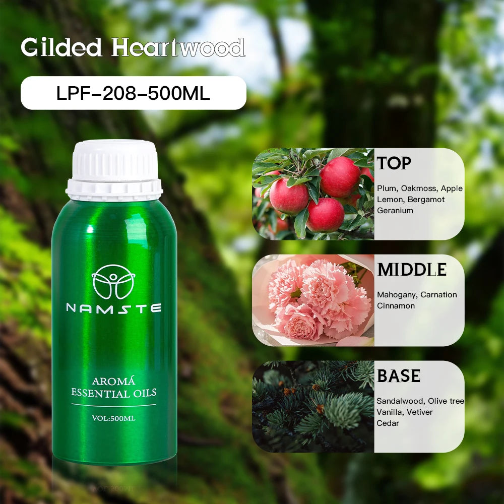 500ML PURE Plant Essential Oil Luxury Hotel Inspired Aromatherapy Scent Diffuser Oil Perfumes For Aroma Diffuser & Humidifier