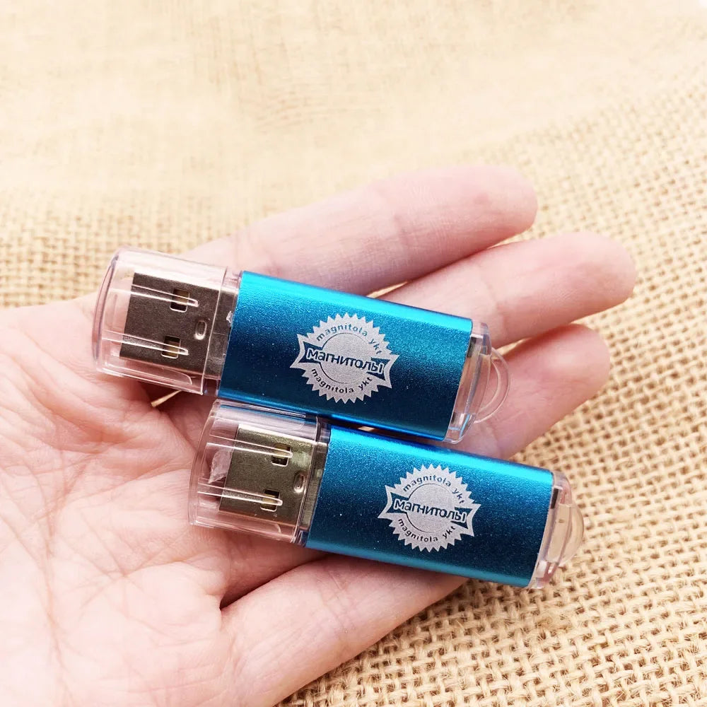 50/PCS LOT USB 2.0 Flash Drive 128GB Colorful Memory Stick 64GB Wedding Gift Pen Drive 32G 16G Pendrive Free Custom Logo
