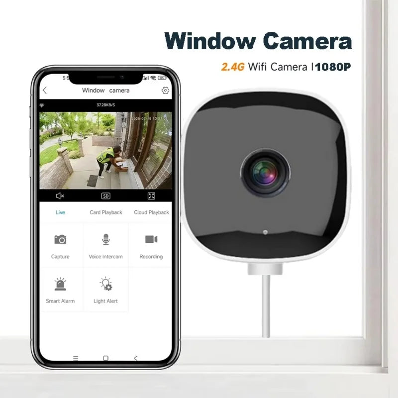 WiFi Camera Safety Monitor Mini 1080P HD Camcorders Indoors Night Version Video Intelligent Camera Security Protection NEW 2026