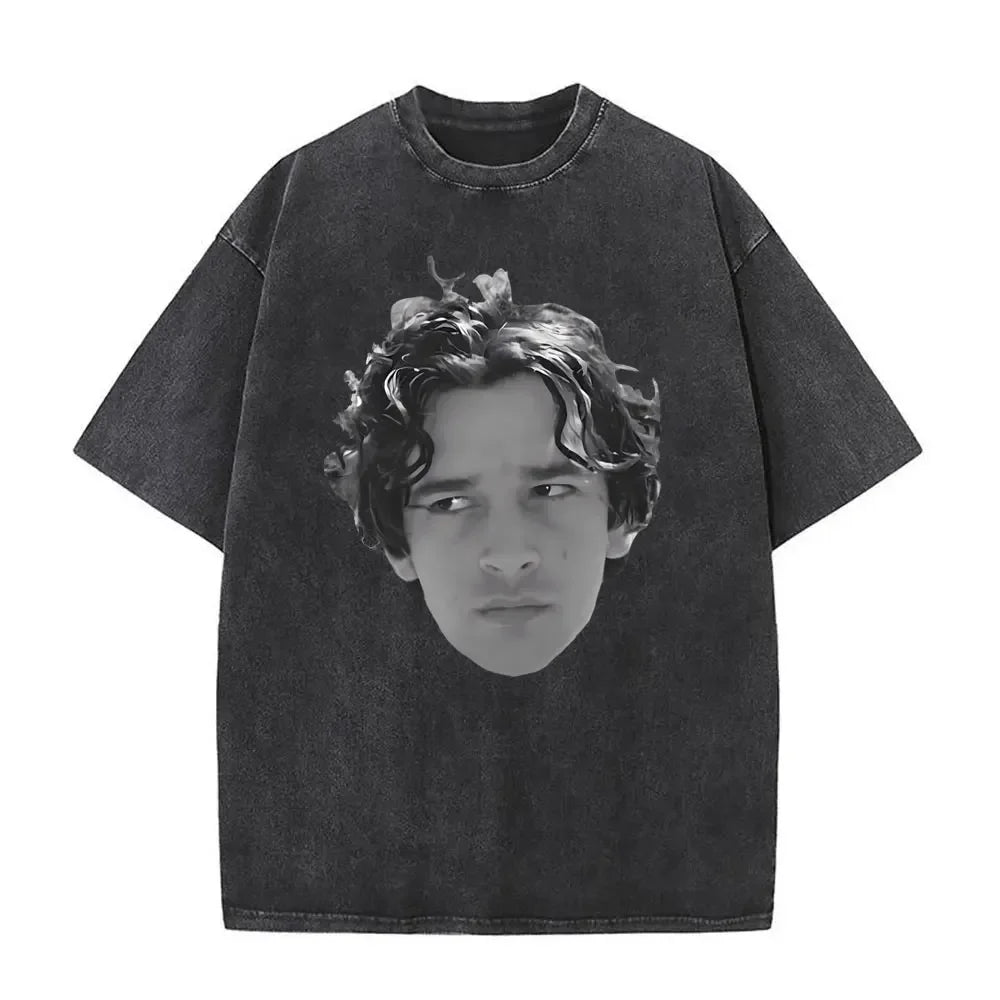 Washed Vintage The 1975 about You Print T-shirt Being Funny in A Foreign Language Album Tshirt Men Women Hip Hop Casual T Shirt