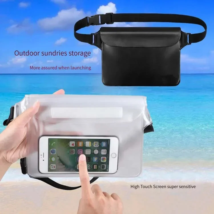 Floatable Waterproof Pouch for Aquatic Activities - Multi-Sport Dry Bag with Phone Compartment (Beach/Surf/Boating)